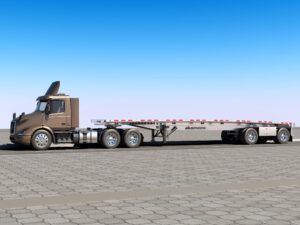 2018 Volvo VNR 300 + 48’ Flatbed Trailer